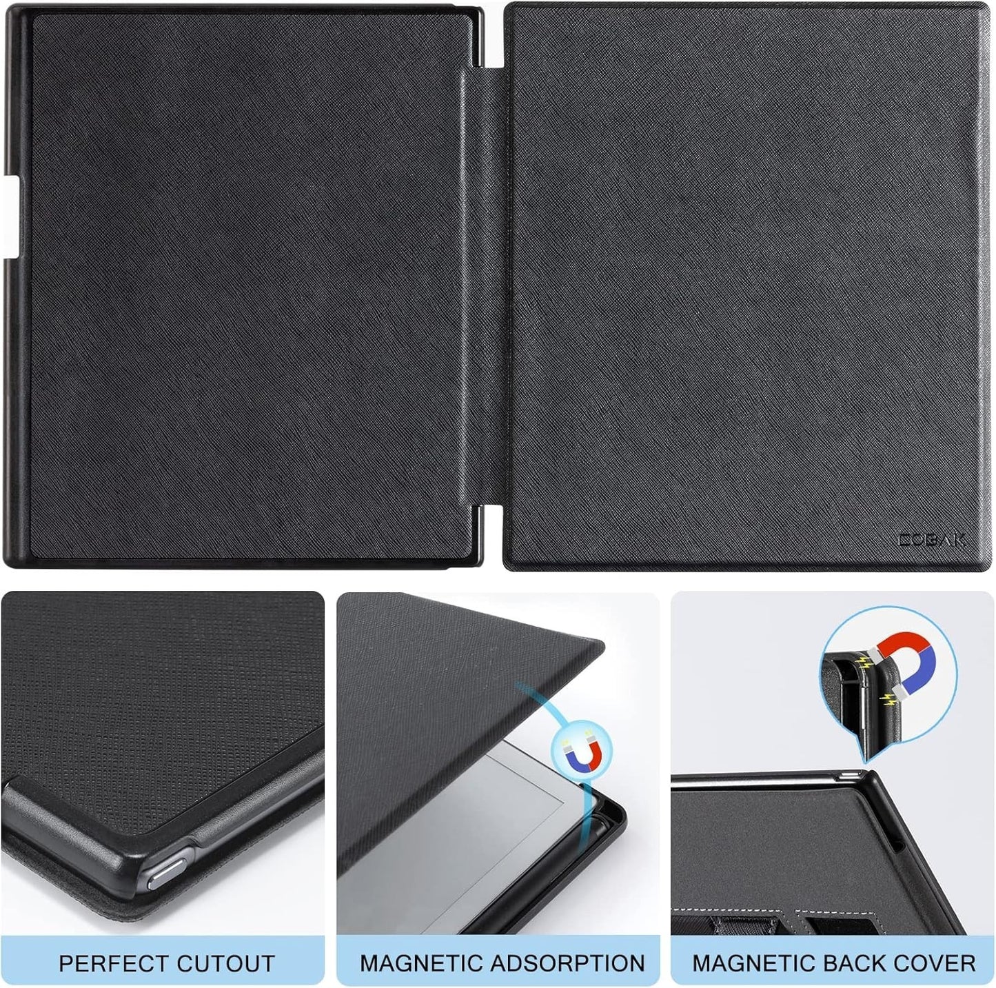 ReMarkable 2 Tablet Case – Lightweight Stand Cover with Pen Holder, 10.3", Black