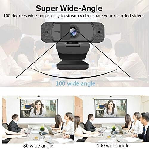 JETAKu Webcam HD 1080pStreaming Webcam w Privacy Cover Desktop Computer