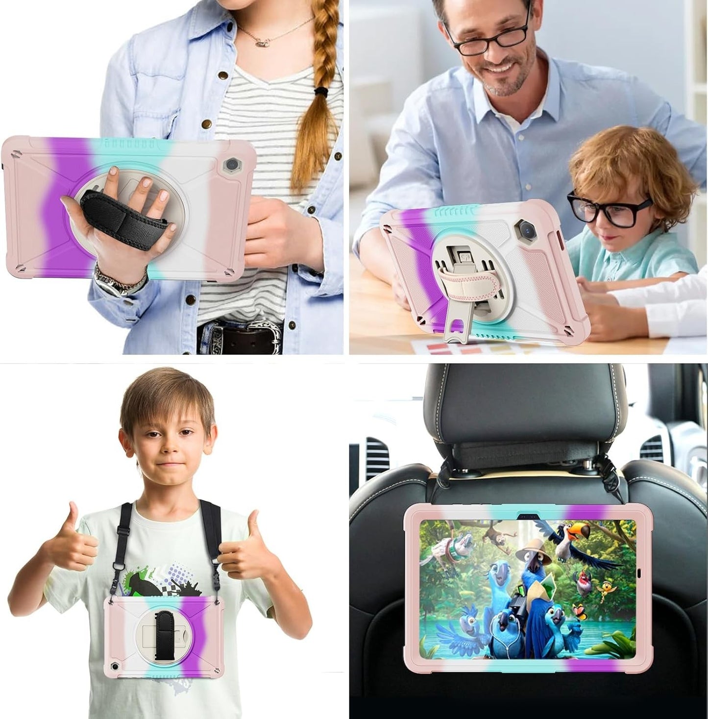 Ztotop Case for Galaxy Tab A9+ 11" 2023 SM-X210/X216 Shockproof w/ Strap