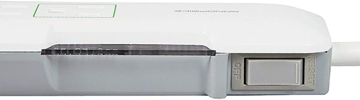 9199 1080J Monoprice 6 Outlet Slim Surge Protector Power Strip 4 foot