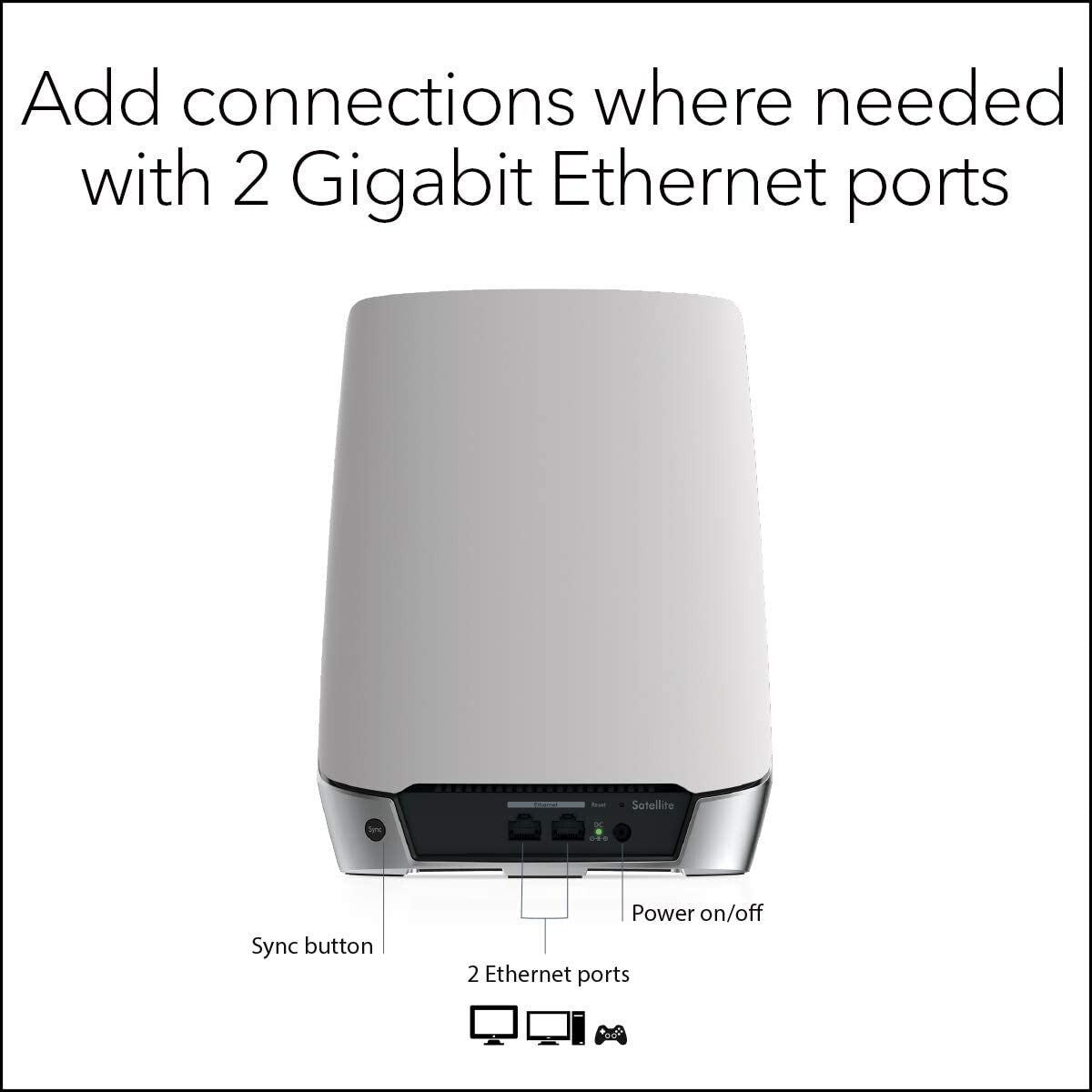NETGEAR RBS750 Orbi Whole Home Triband Mesh WiFi 6 Addon Satellite