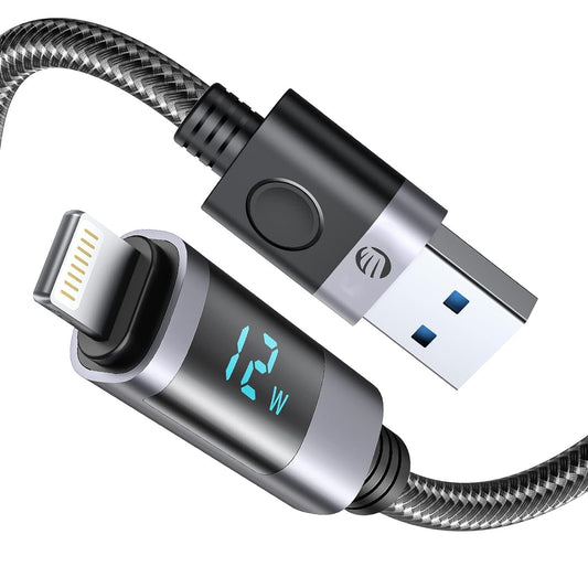 ORICO USB-A to Lig tning Cable to Lig tning Charger Cable Display Fast