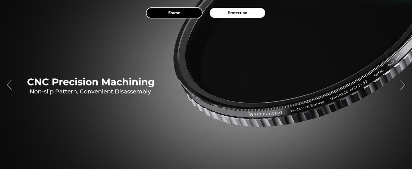 ND2 ND32 KF Concept 82mm Fader ND Filter Neutral Density Variable Filter to