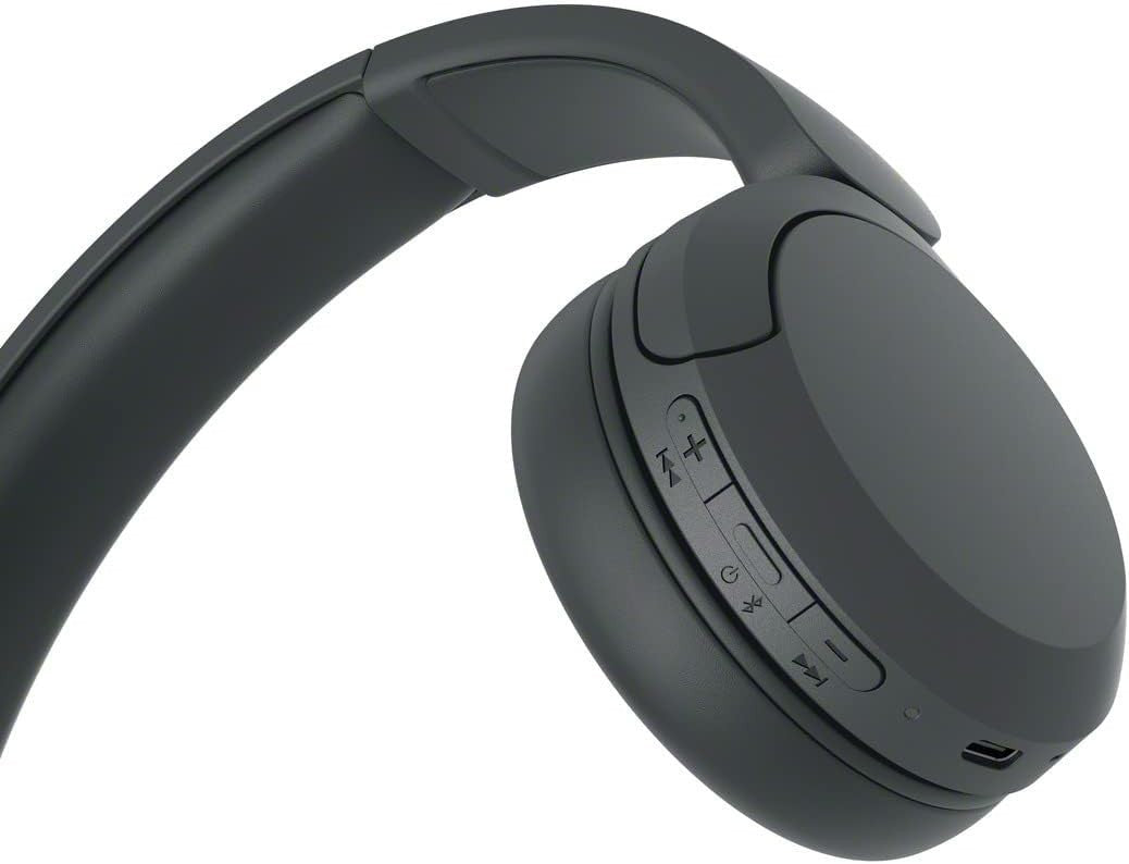 Sony WH-CH520 Bluetooth Headphones Mic 50H Battery Life Quick Charge Black