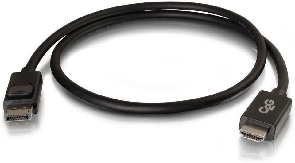C2G 54326 6ft DisplayPort Male to Male Adapter Cable Black