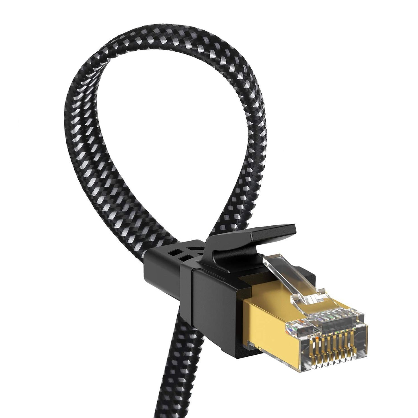 Cat 8 Ethernet Cable 20FT 40Gbps, 2000MHz Flat Braided SFTP, RJ45 for PS5/PC/...