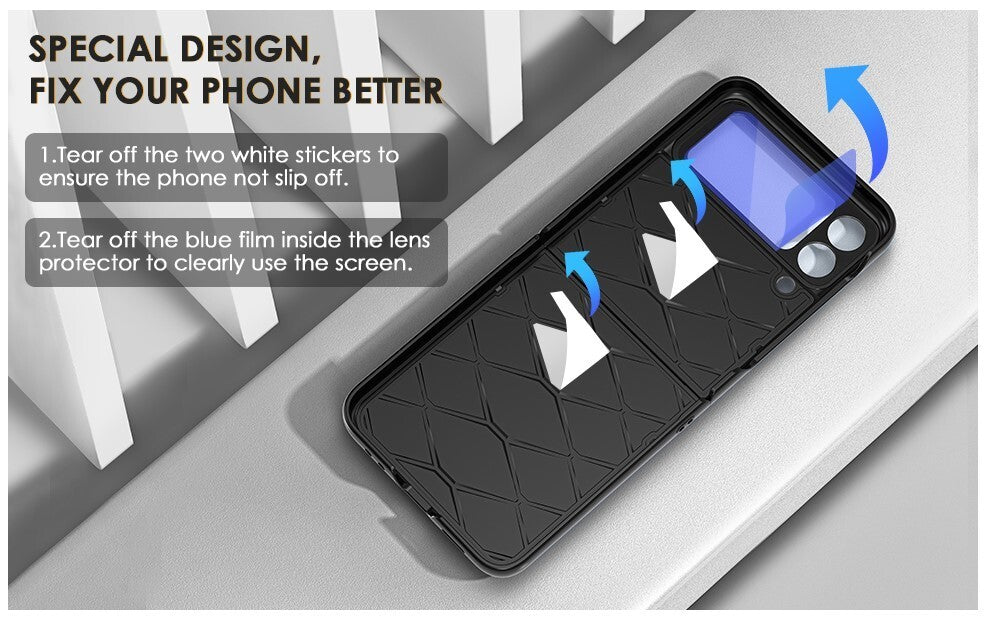 Fewdew Kickstand Galaxy Z Flip 4Z Flip 4 w Hinge Protection