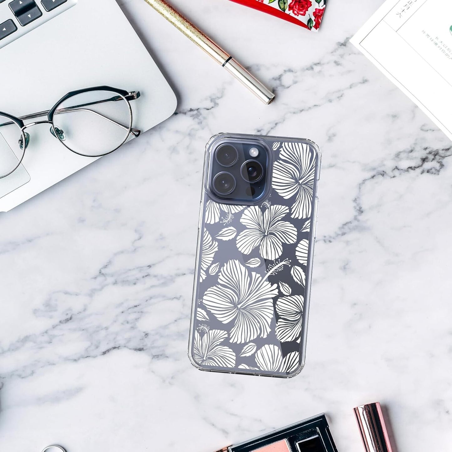 TPU iPhone 15 Pro AntiScratch Shockproof Series Clear Hard PC Bumper 66