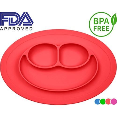 Silicone Kids Placemat Strong Table Suction Fits Most Highchair Trays Safe
