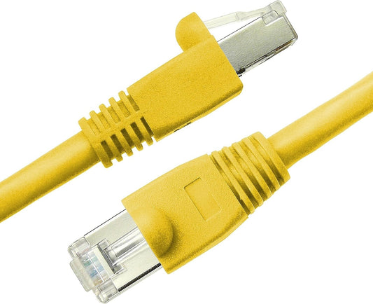 NTW STP 1 Cat6a Snagless Shielded Ethernet Network Patch Cable Yellow