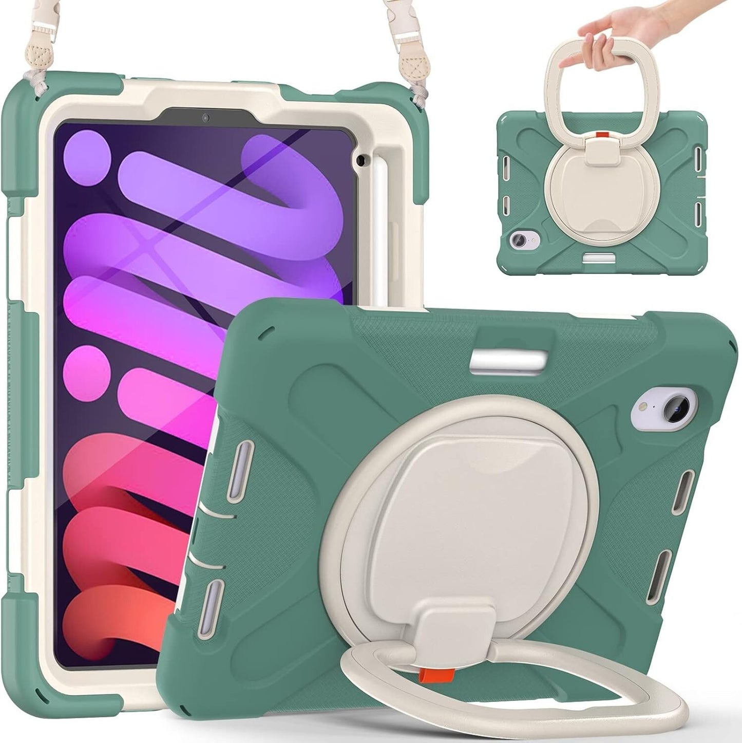 ORIbox Commute iPad Mini 6 Heavy Duty Rugged Protective 3 1 Shockpoof