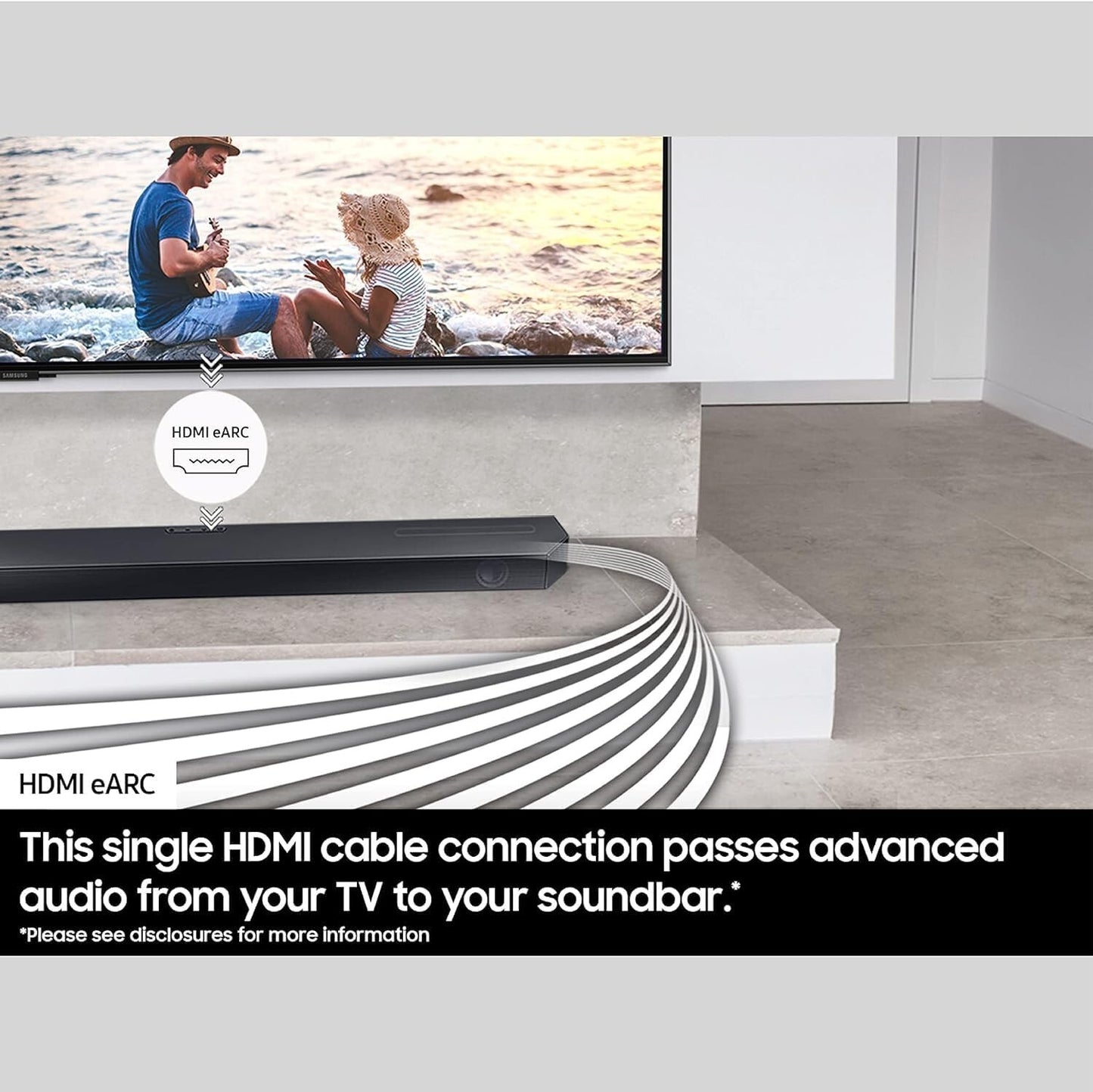 Samsung HW-Q60CC 312 ch Soundbar Dolby Audio QSymphony Adaptive Sound