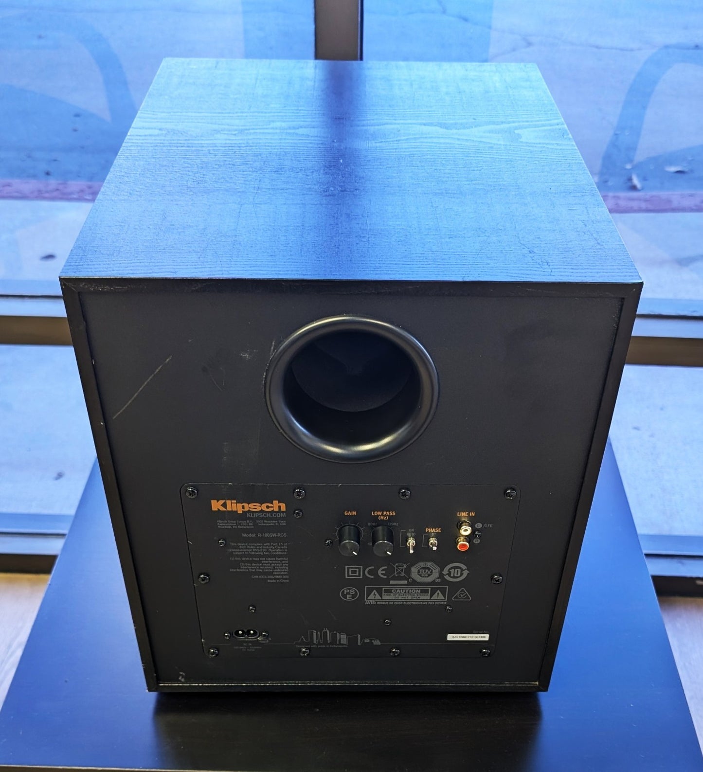 Klipsch R-100SW 10" Subwoofer – Deep Bass, All-Digital Amp, Black