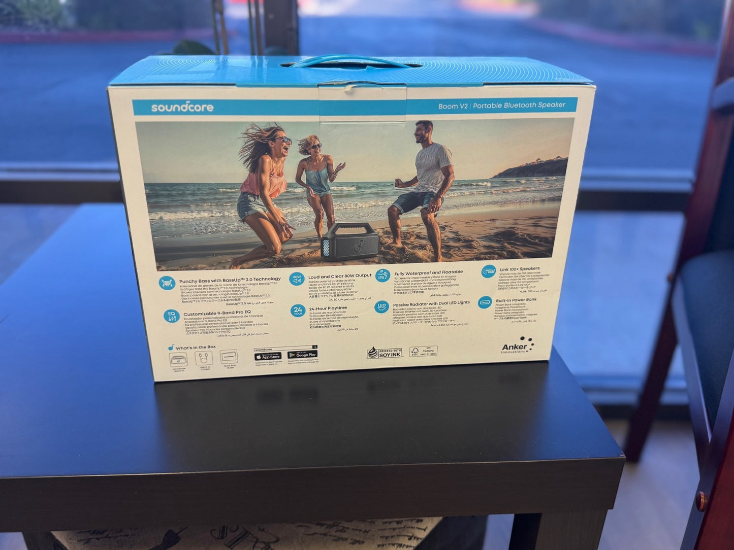 Anker Soundcore Boom V2 BassUp Bluetooth Speaker 80W 24H RGB Lights