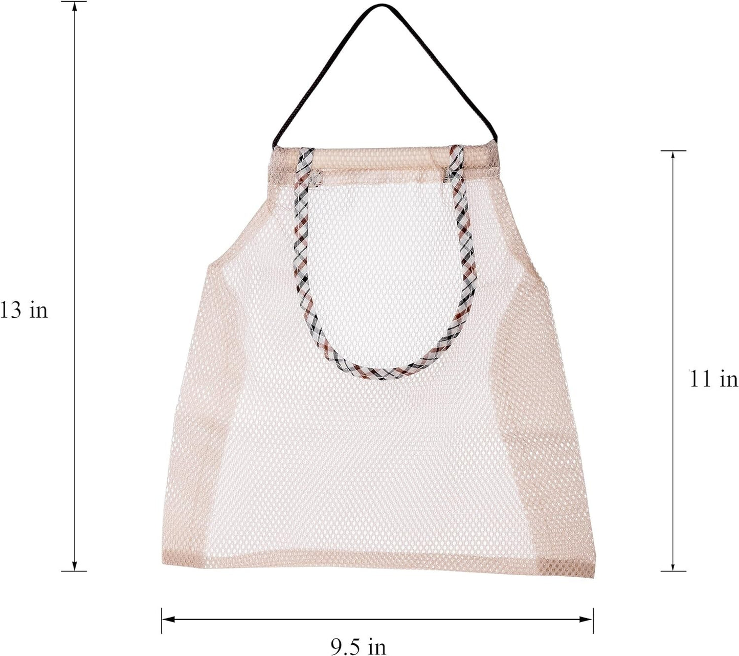 HPYNPES 2PCS Reusable Mesh Bag Portable Produce Bags Washable Hanging Storage