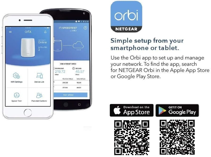 NETGEAR RBS50 Orbi Satellite Home Mesh WiFi Triband