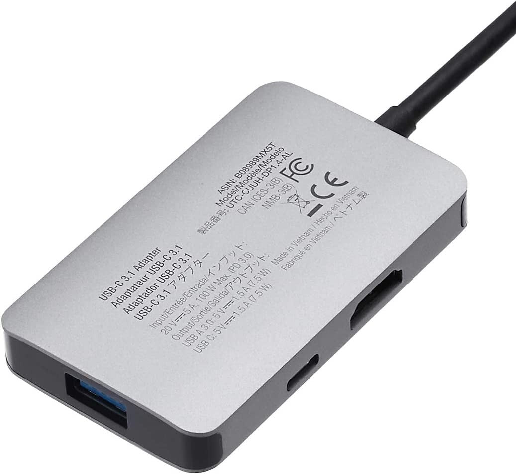 USB-C HDMI Amazon Basics 31 Adapter 4K port Power Delivery