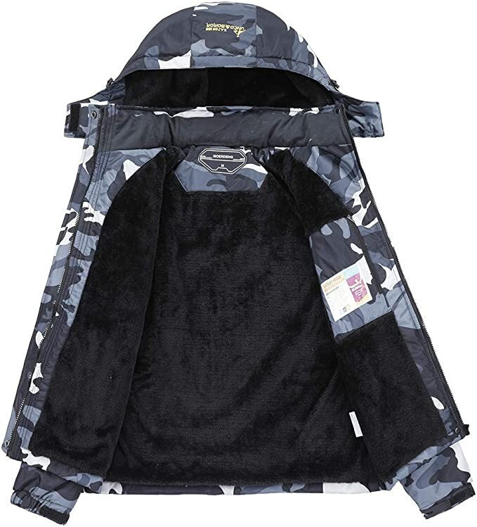 MOERDENG XXL Mens WaterproofSkiJacketWarmWinterSnowMountainWindbreaker