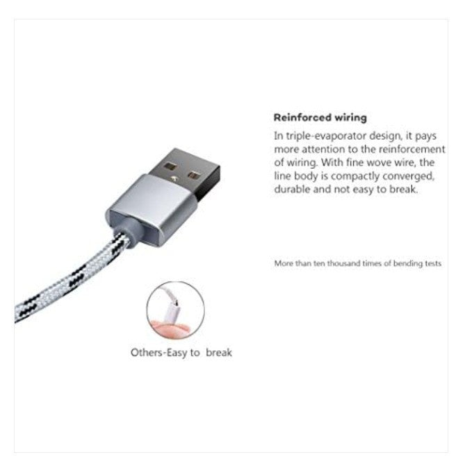 Bolatus 3-in-1 Multi Charging Cable for Cell Phones and Tablets