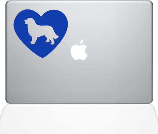 Decal Guru Heart Bernese Mountain Dog MacBook Decal Vinyl Sticker 15 Mac