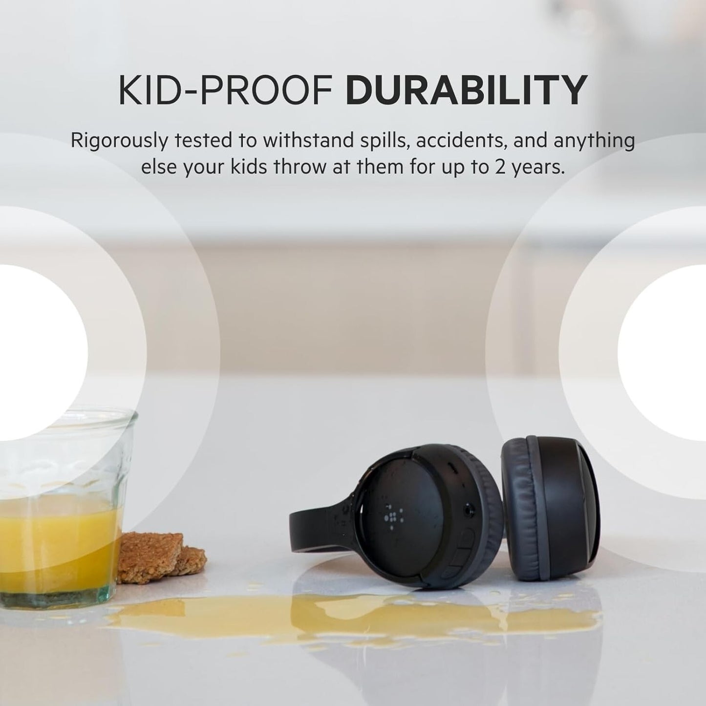 Belkin SoundForm Mini Wireless BT Headphones Kids Black