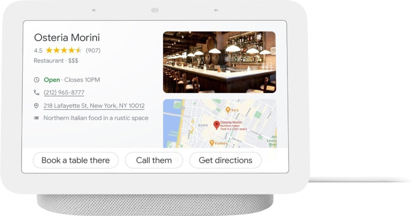Nest Hub 7” Smart Display with Google Assistant (2nd Gen) - Chalk