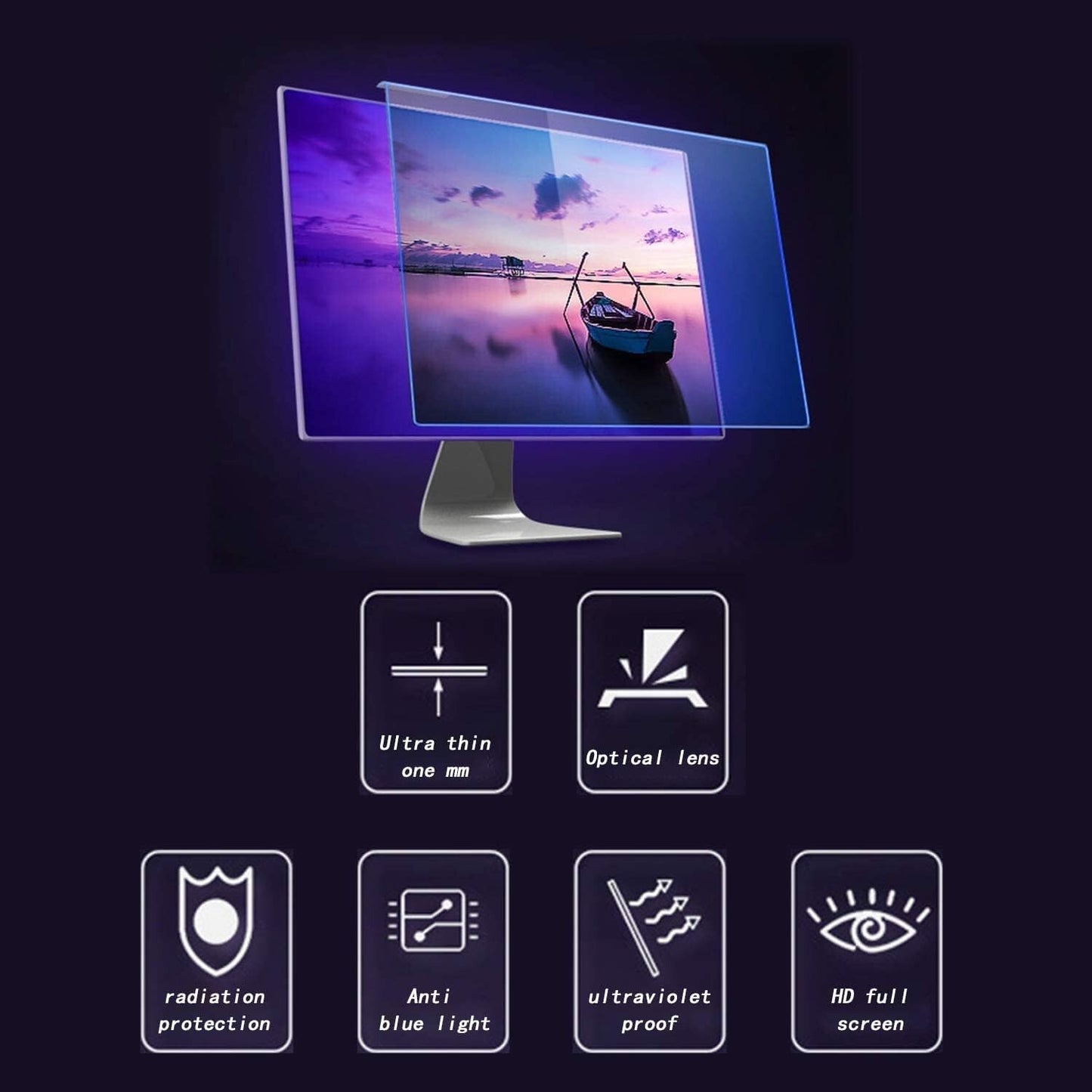238 Inch Anti Blue Light Screen Protector Widescreen Monitor Monitor Scre