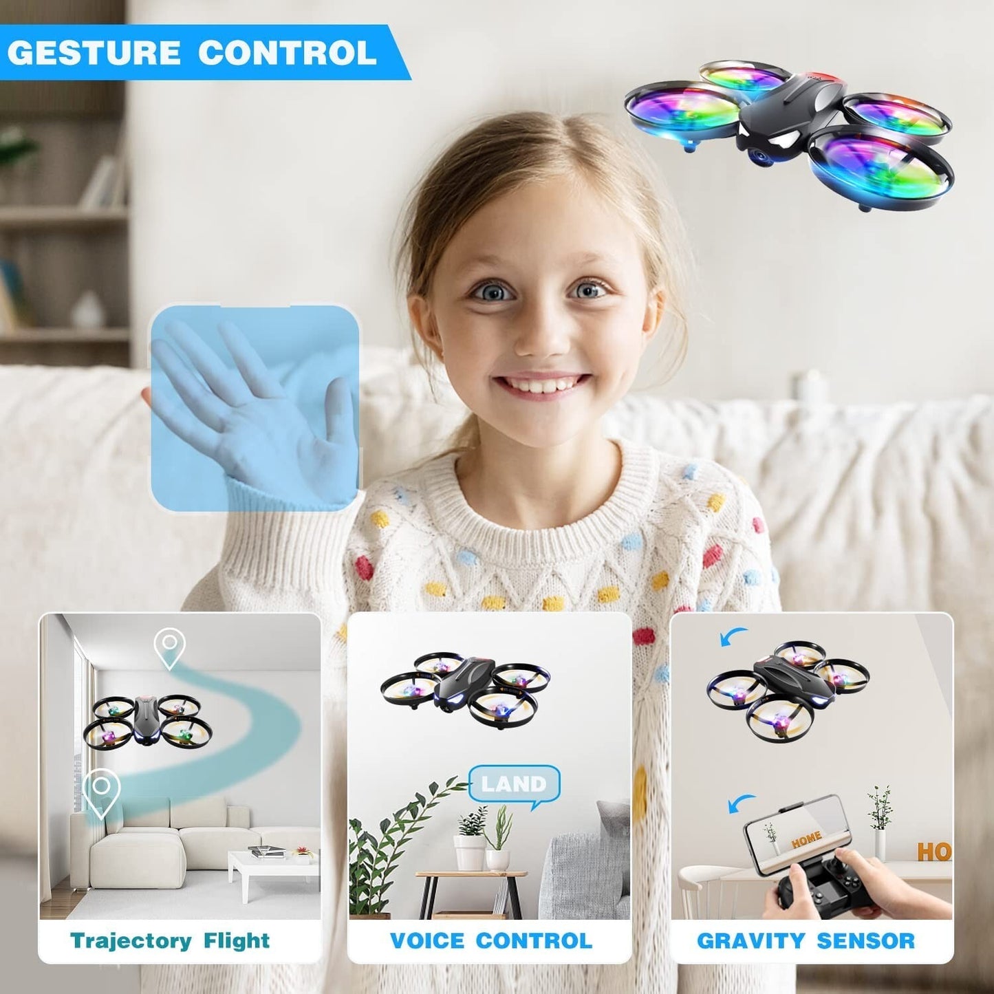 4DRC V16 Drone Camera Kids Camera Mini RC Quadcopter Beginner