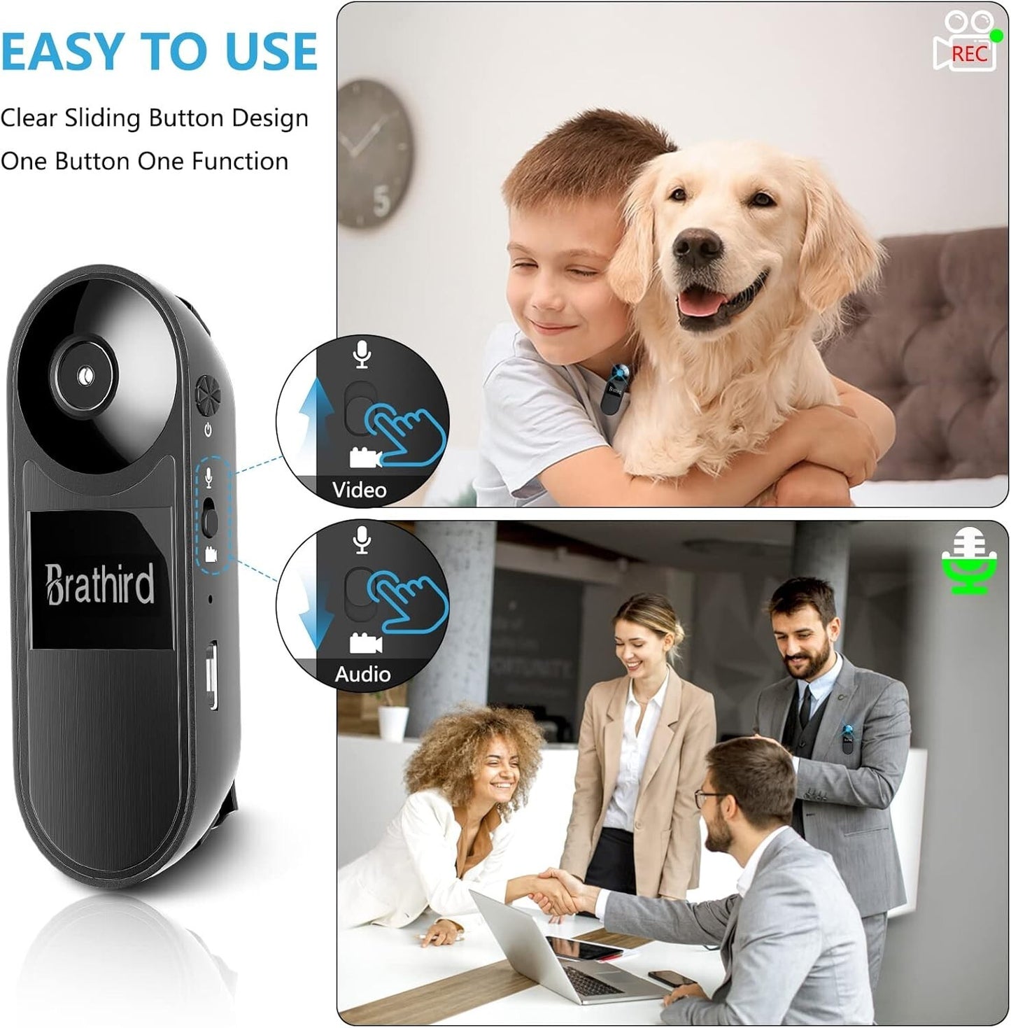 2023 1080P Mini Body Camera Upgraded Version Body Worn Camera Upgrade Clip