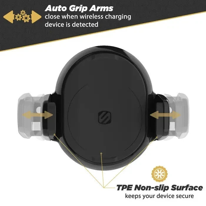 Scosche MagicGrip Window Dash Vent Wireless Charging Mount MGQV3WDDP-CP0