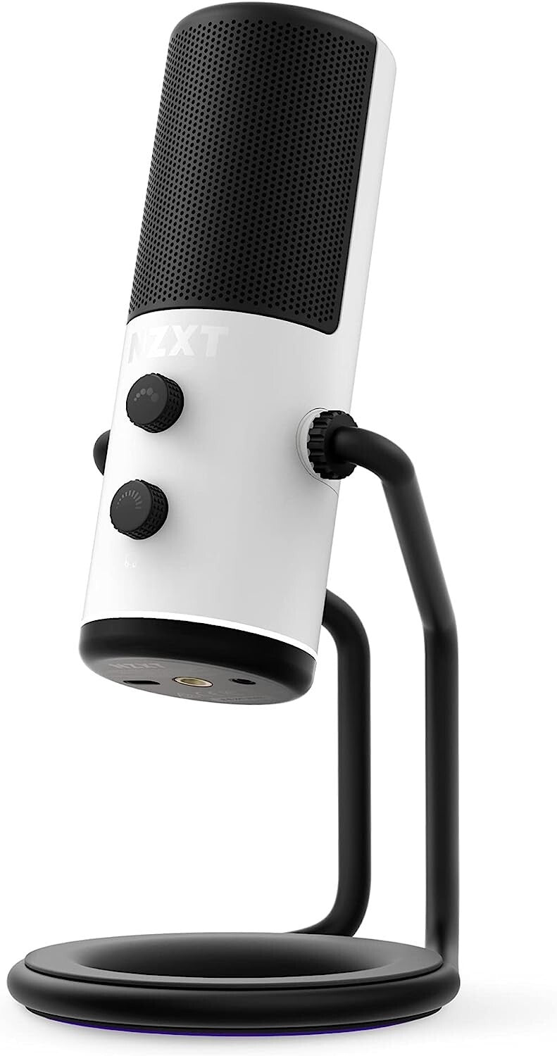 NZXT AP-WUMIC-W1 Capsule Cardioid Streaming Gaming Podcasting Microphon