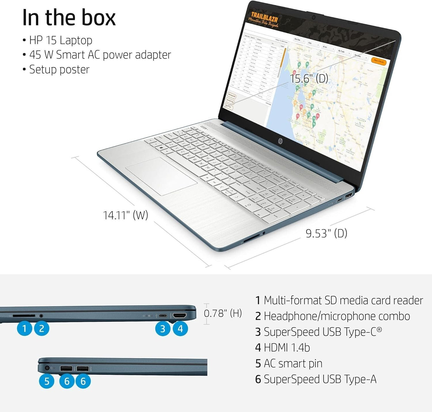 AMD 5500U HP 156 Business Laptop Ryzen 5 6 core Beat i7