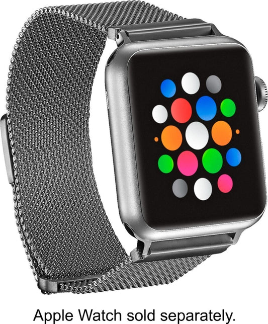 PT-AWB42SMB Platinum Genuine Magnetic Stainless Steel Mesh 42mm44mm Silver
