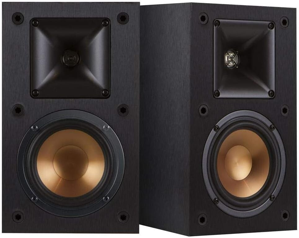Klipsch R-14M 4Inch Reference Bookshelf Speakers Pair Black