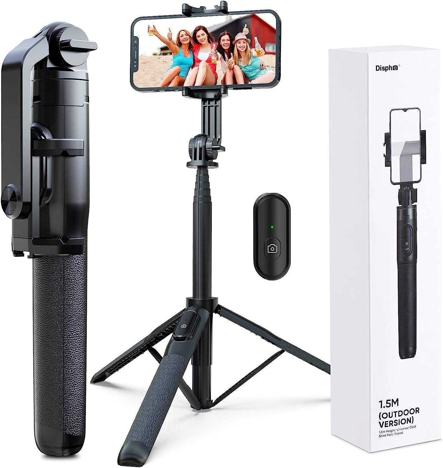 IKOMMI Gimbal Stabilizer Smartphone 1Axis Selfie Stick Tripod w Wireless