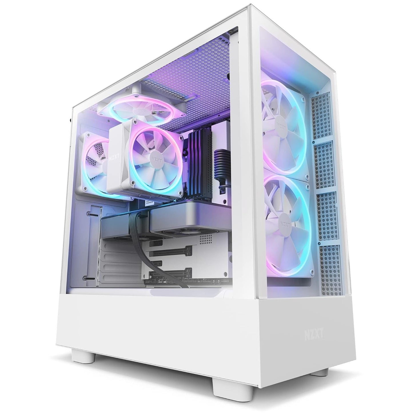 NZXT T120 RGB CPU Air Cooler Low Noise RC-TR120-W1 AMD Intel Copper Pipes White