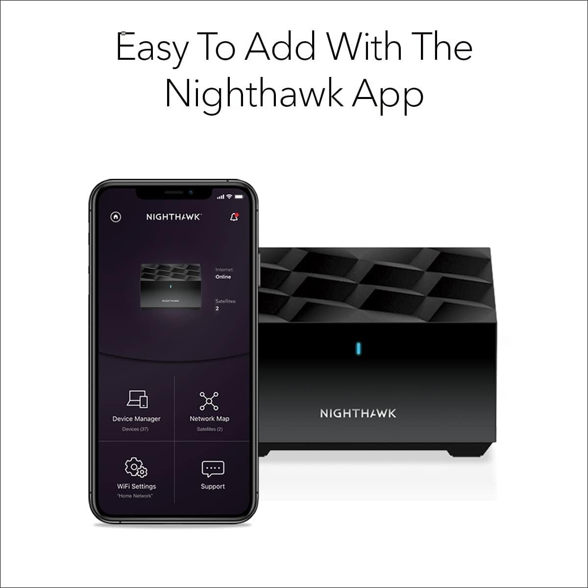NETGEAR MS70 Nighthawk DualBand Whole Home Mesh WiFi 6 Addon Satellite