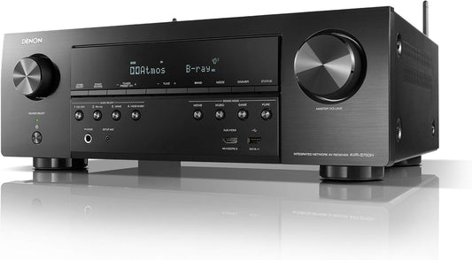 Denon AVR-S760H 7.2 Ch AVR 75 W/Ch 2021 Model Advanced 8K Upscaling Dolby