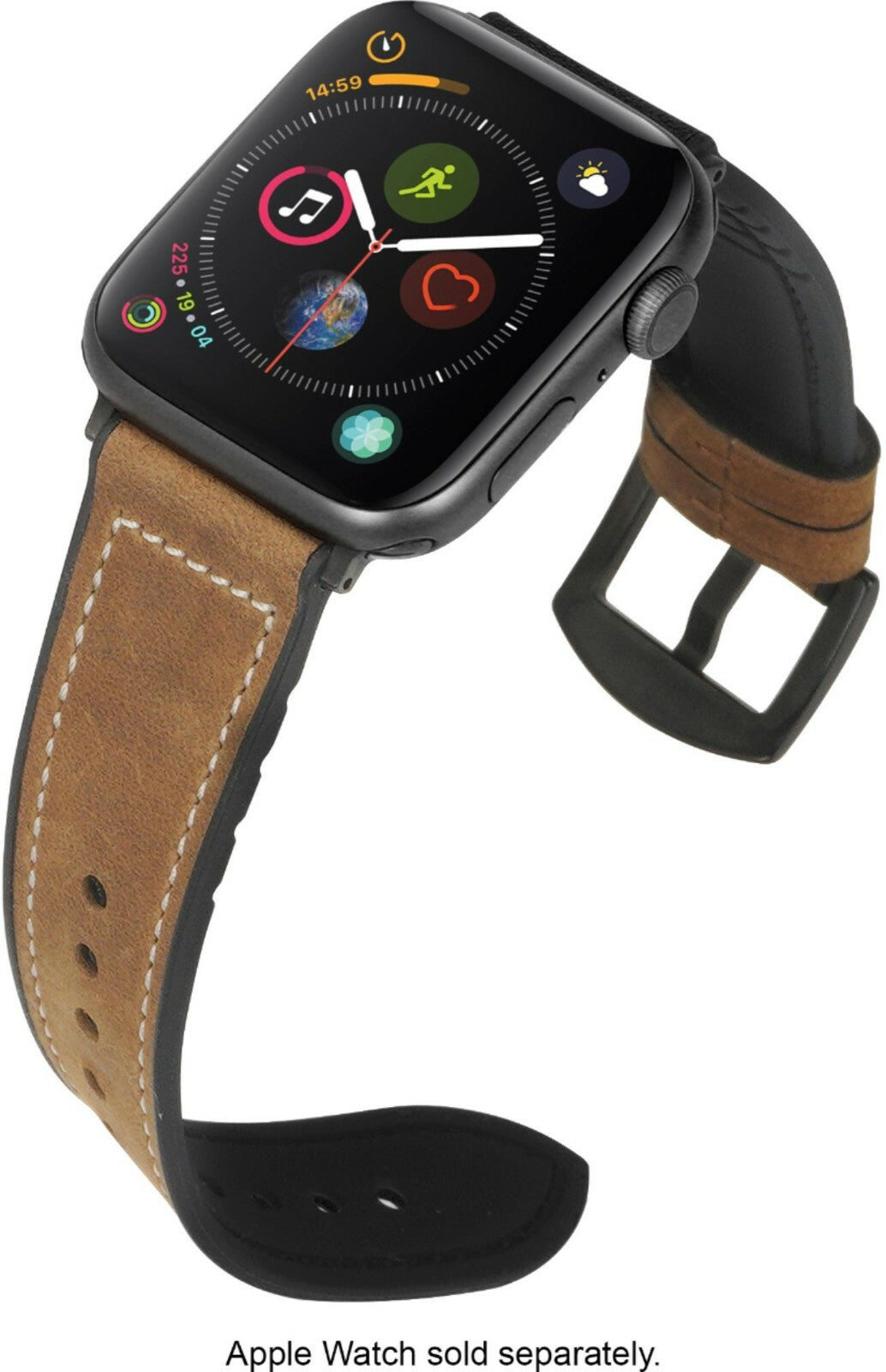 NEXT Hybrid Leather iWatch Sport Band Apple Watch 42mm 44mm Brown