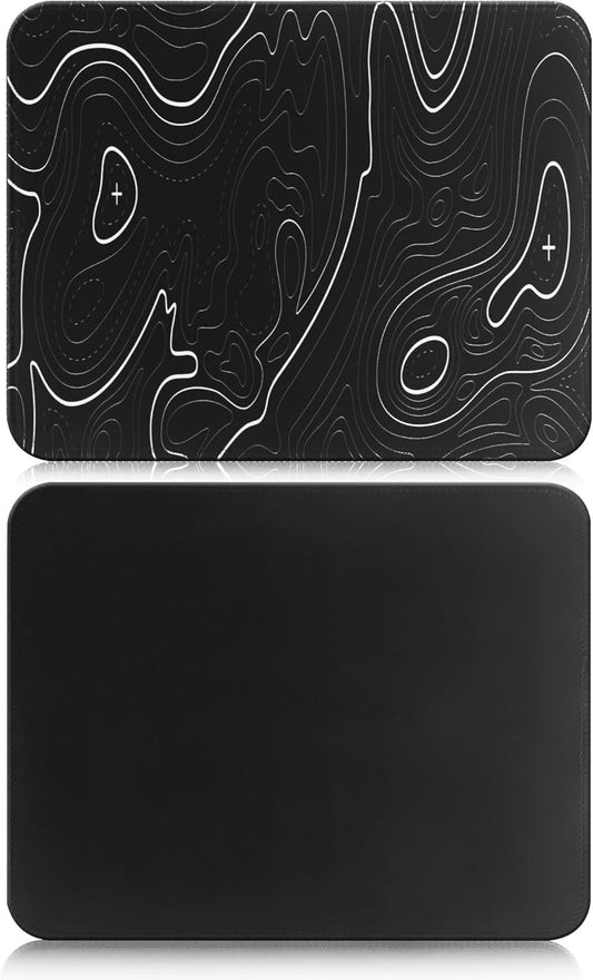 2x HoYiXi Mouse Mats 270x210mm, Smooth Cloth, Anti-Slip Rubber Base, Waterproof