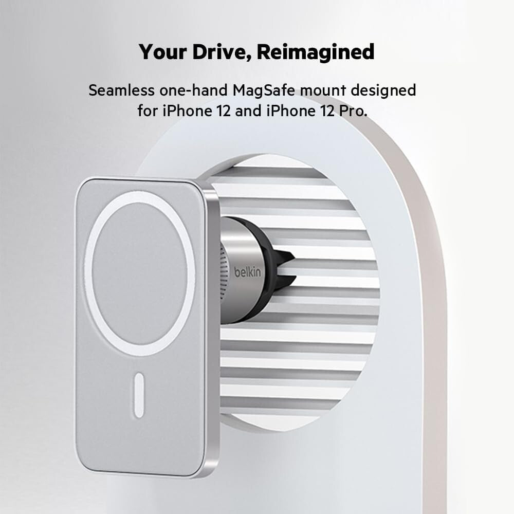 Belkin MagSafe Vent Mount Pro Car Magnetic Phone Holder iPhone 15ProMax