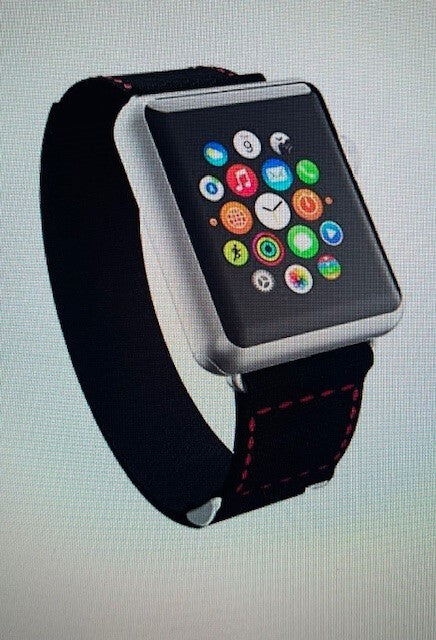 Incipio Smartwatch Replacement Band Apple Watch 42mm BlackRed Stitching