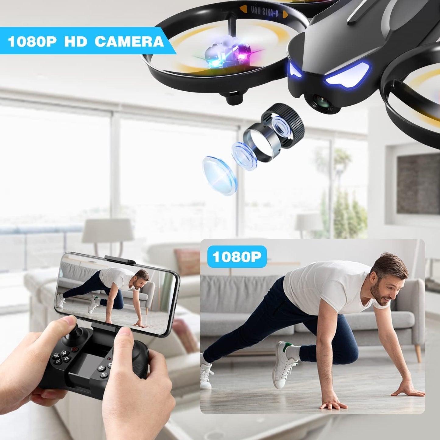 4DRC V16 Drone Camera Kids Camera Mini RC Quadcopter Beginner