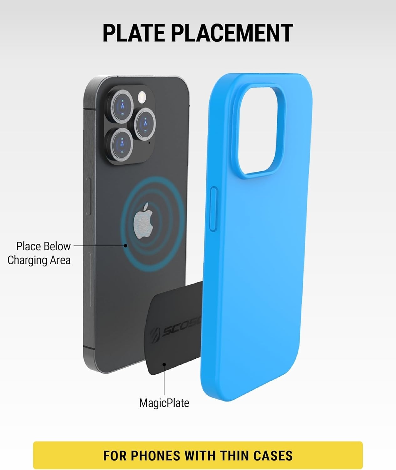 Scosche MagicMount Metal Plate Kit – MAGRKI, Phone Mount Replacement Plates