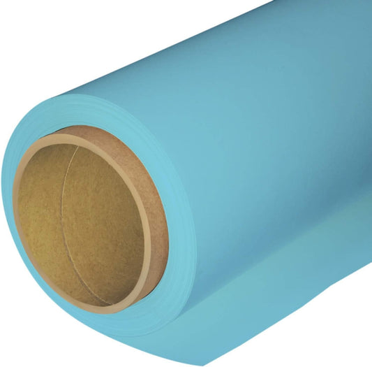 16- Seamless Photography Background Paper Photo Backdrop 53 in Wide x Feet Blue