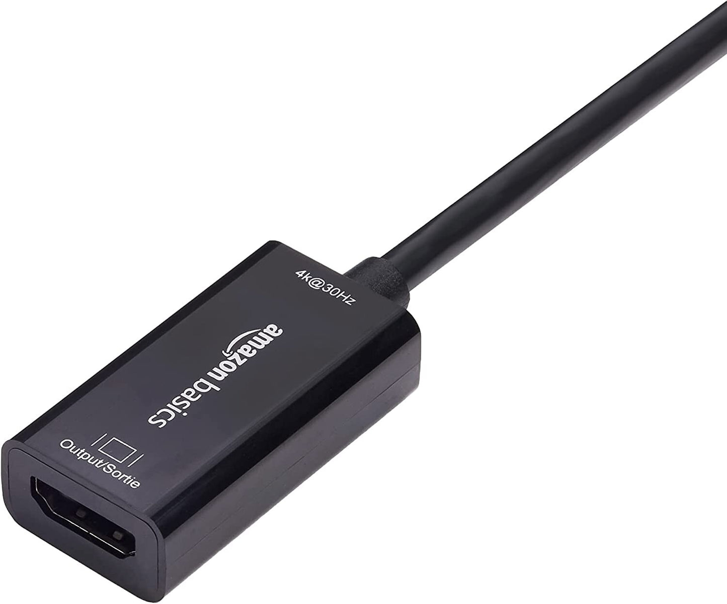 Amazon Basics DisplayPort to HDMI Adapter 4K@60Hz – Not for USB, Black