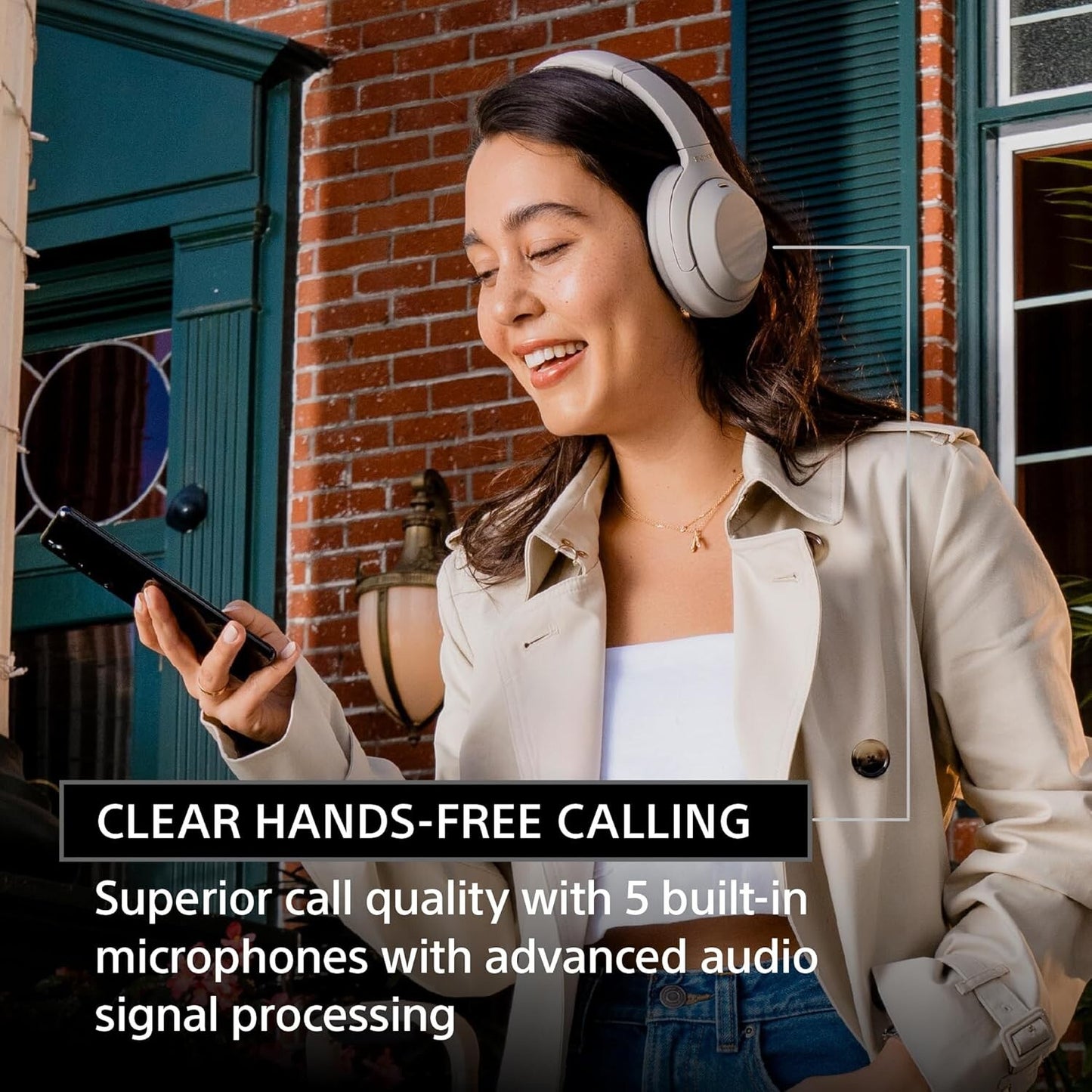 Sony WH-1000XM4 Wireless OverEar Headphones Noise Canceling w Mic Silver