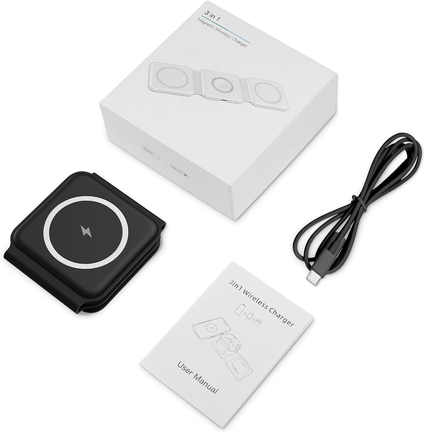 OEM 3 in 1 Foldable Wireless Charger Ankilo Magnetic Fast Charging Pad