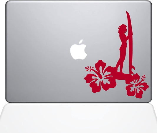 2016 Decal Guru Surfer Girl Decal Vinyl Sticker 13 MacBook Pro Later