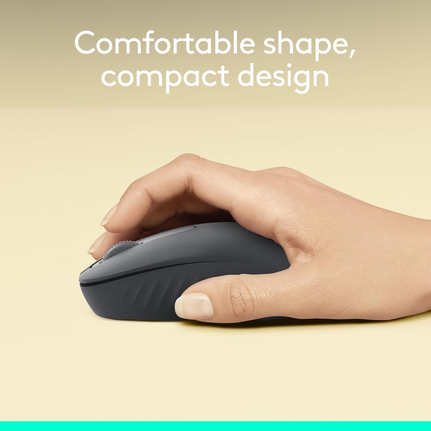 Logitech M196 Mouse – Bluetooth, 12-Month Battery, Smooth Tracking, Graphite